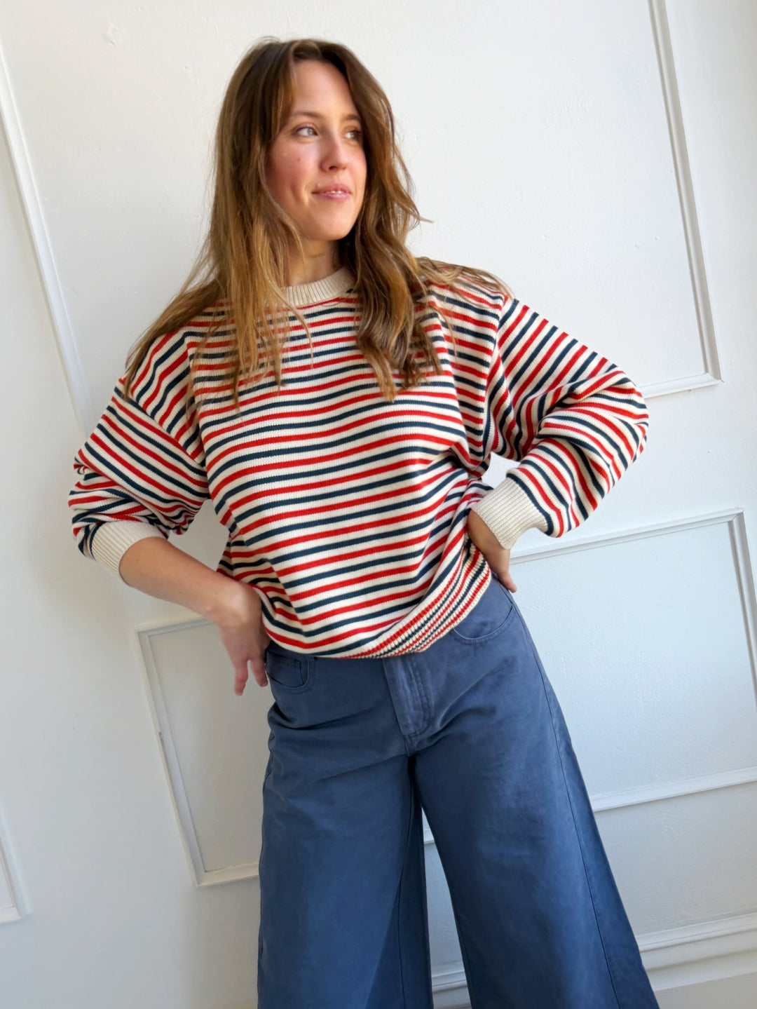 Cotton Wide Leg Pants - Spring Sweet