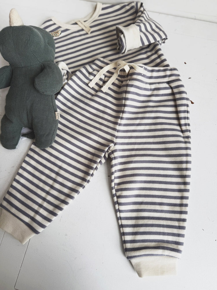 Cozy Stripe Joggers - Spring Sweet