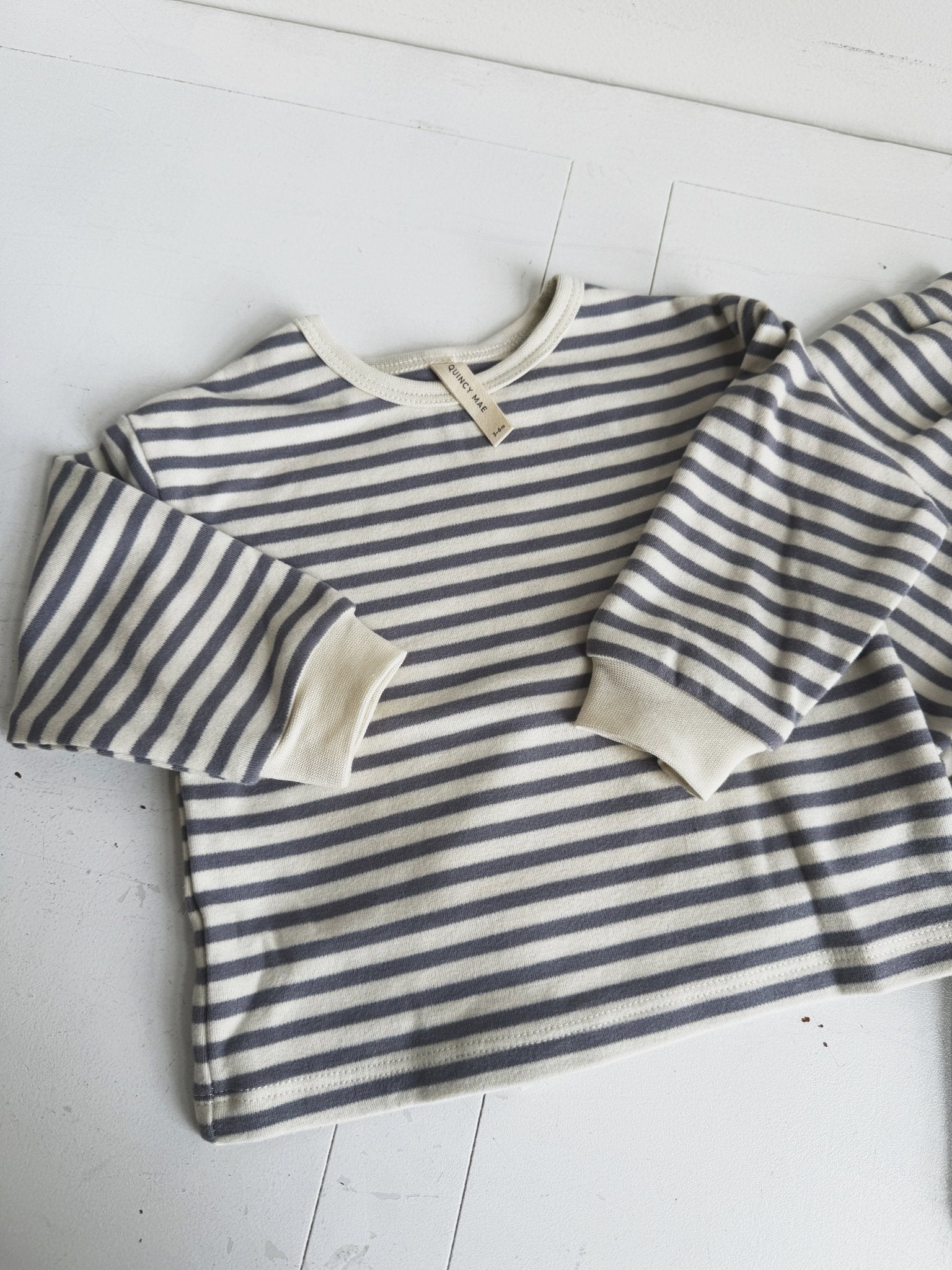Cozy Stripe Sweatshirt - Spring Sweet