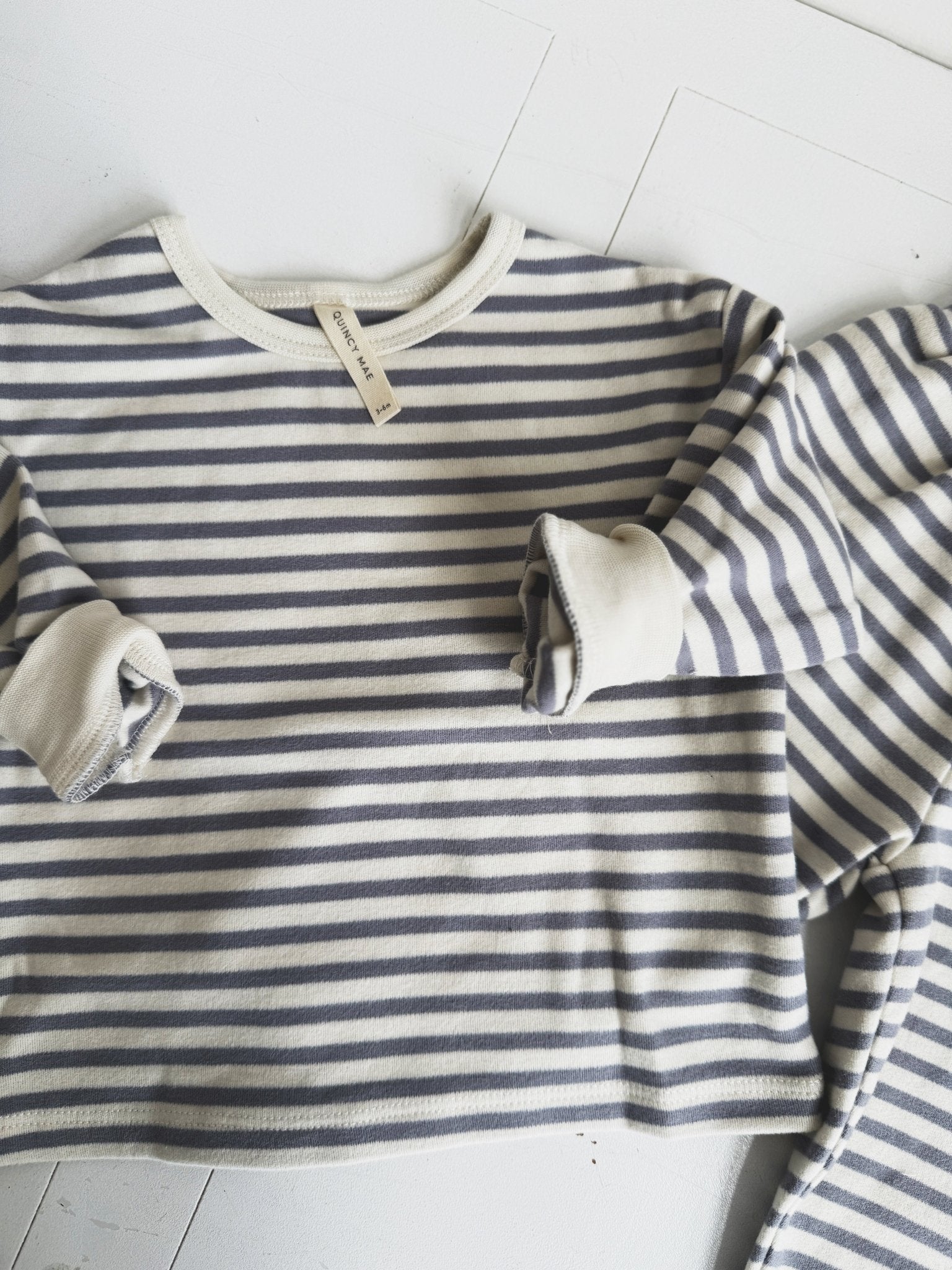 Cozy Stripe Sweatshirt - Spring Sweet