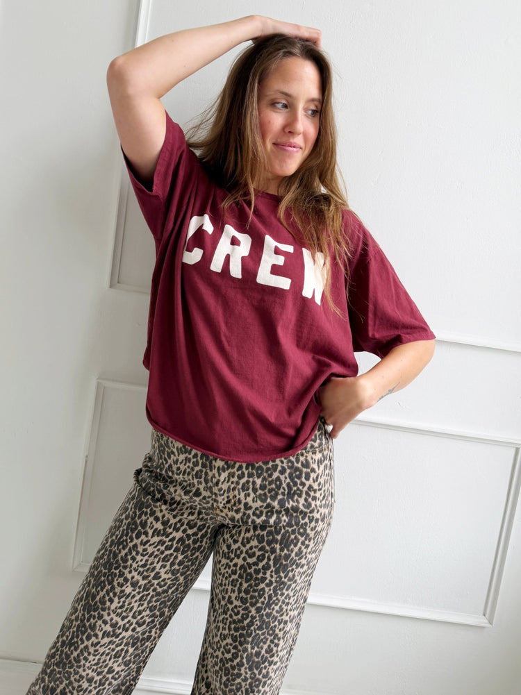 Crew Cropped Tee - Spring Sweet