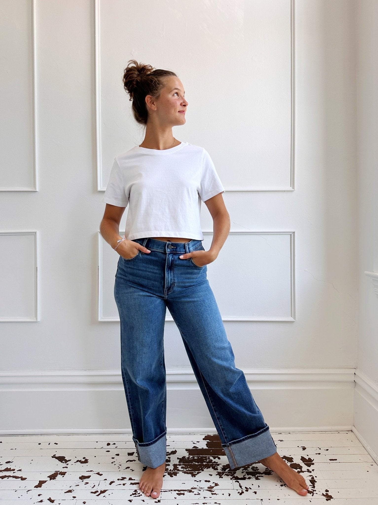 Cropped Basic Tee - Spring Sweet