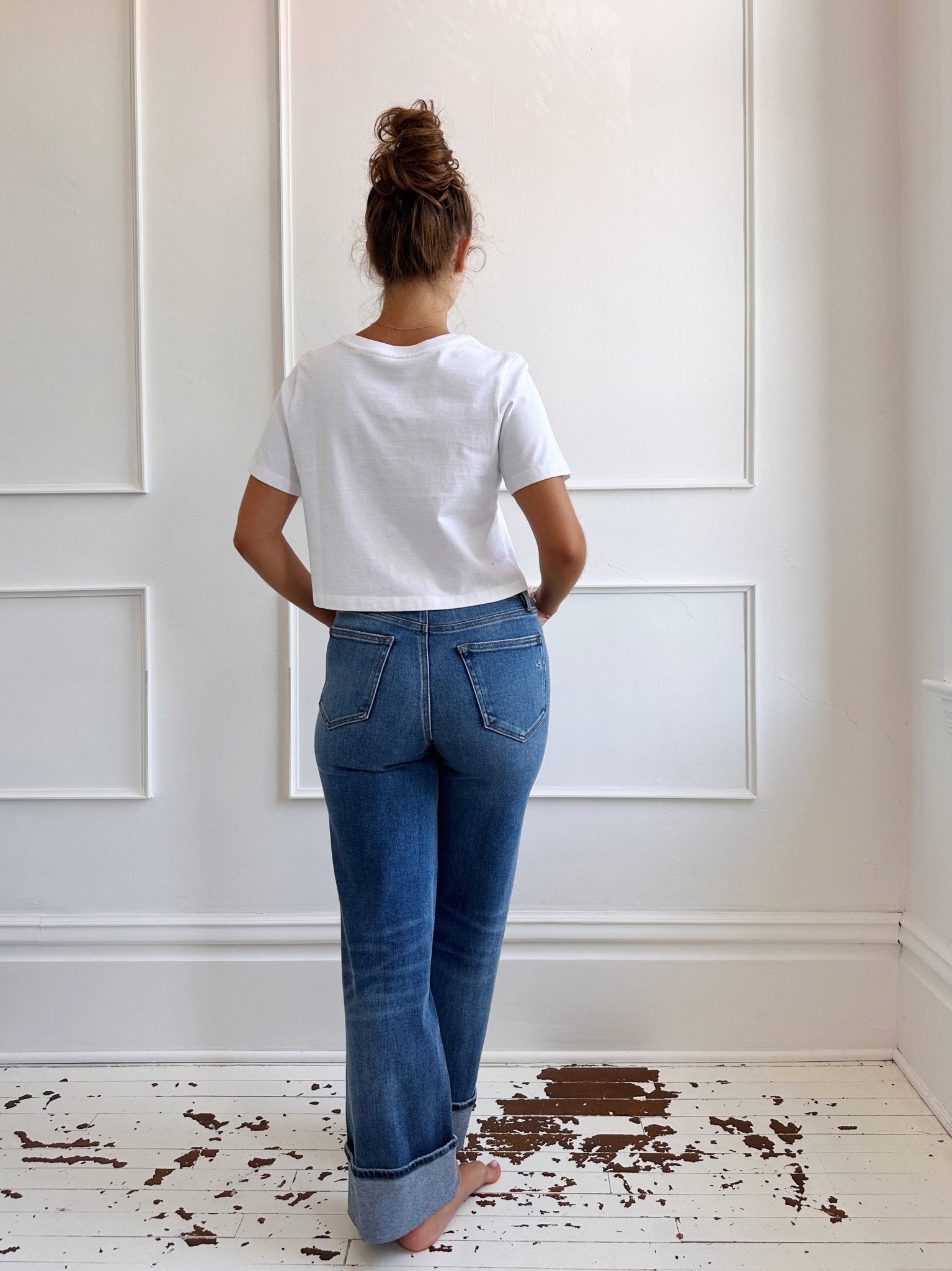 Cropped Basic Tee - Spring Sweet