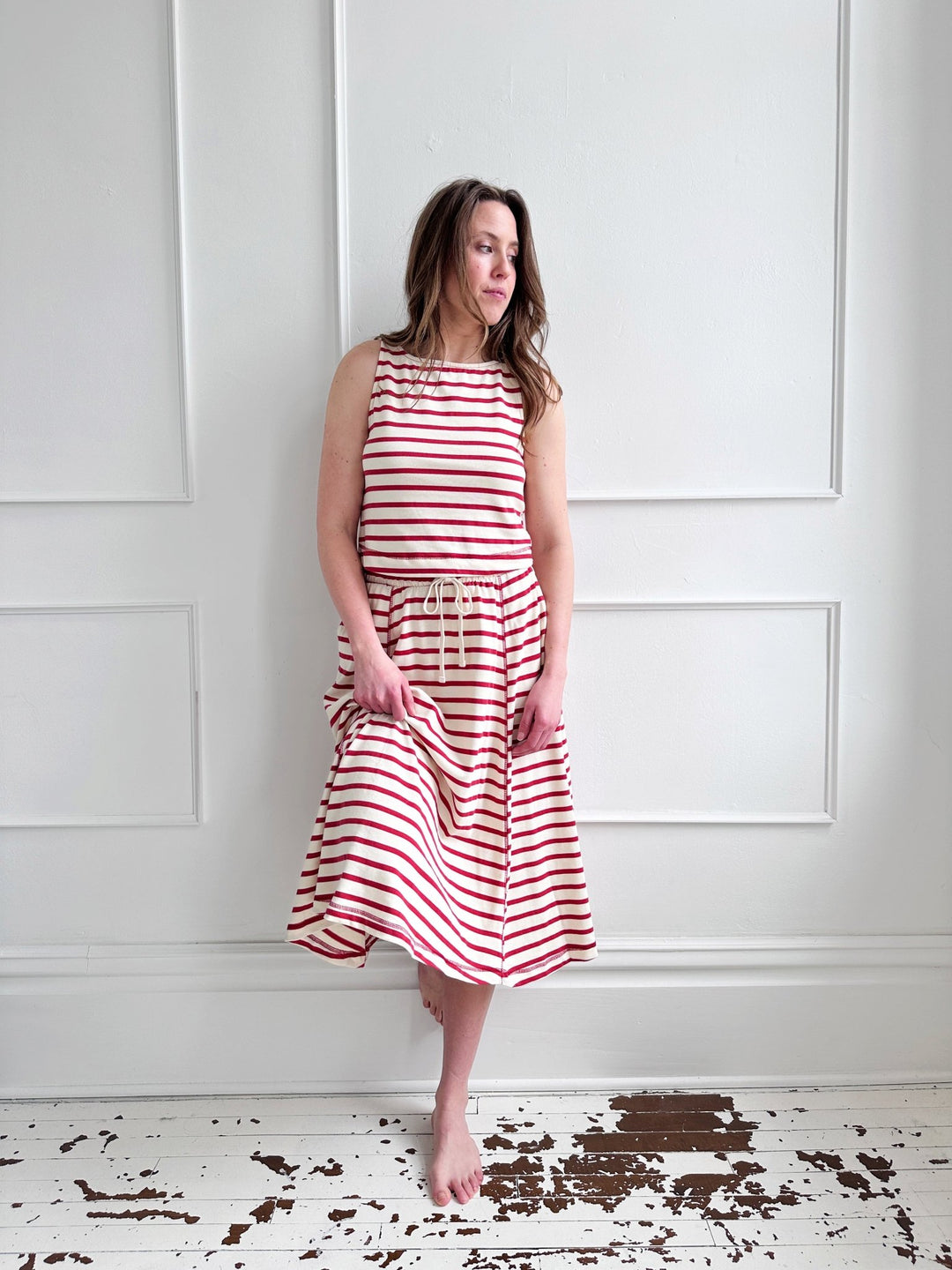 Cropped Stripe Tank - Spring Sweet
