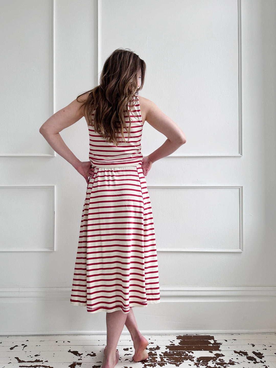Cropped Stripe Tank - Spring Sweet