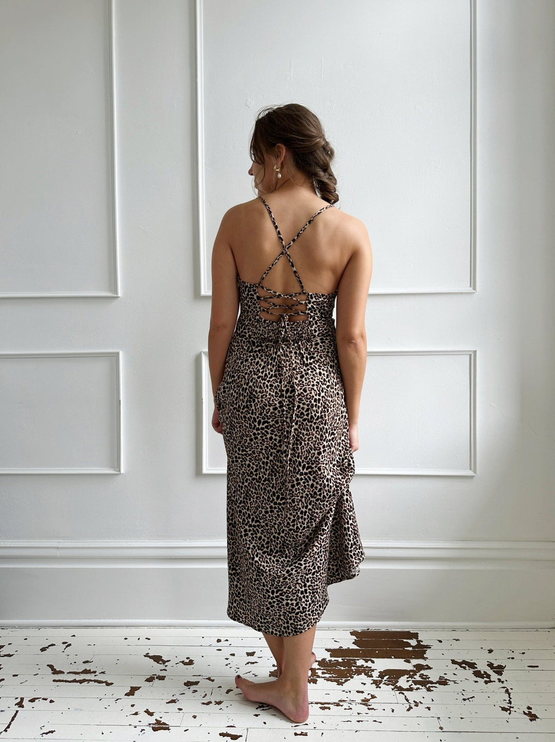 Cross Back Midi Dress - Spring Sweet