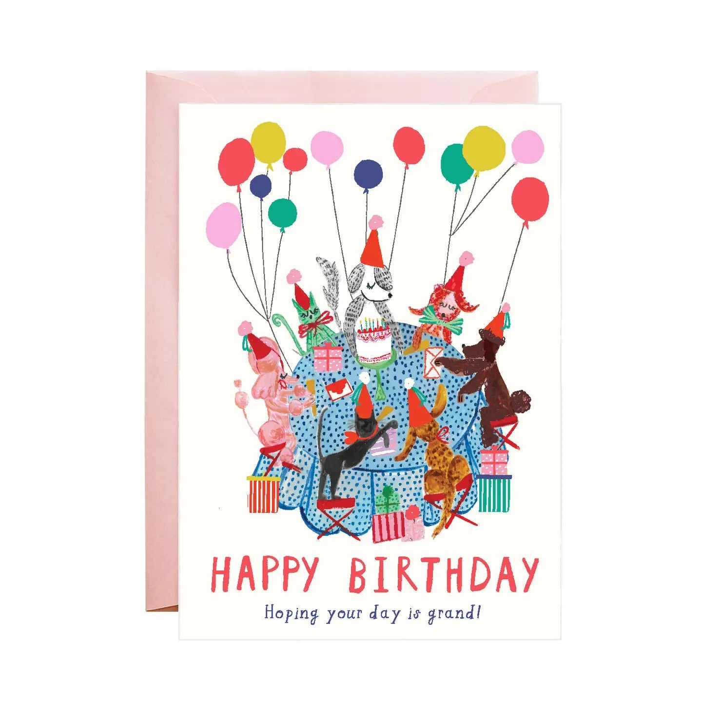 Dog Party Card - Spring Sweet