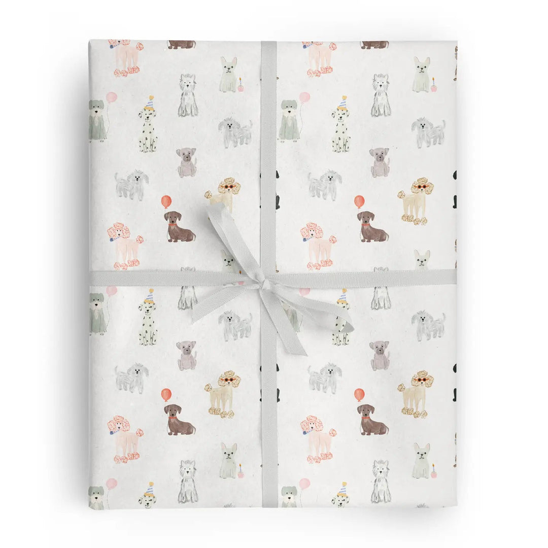 Dog Party Gift Wrap - Spring Sweet