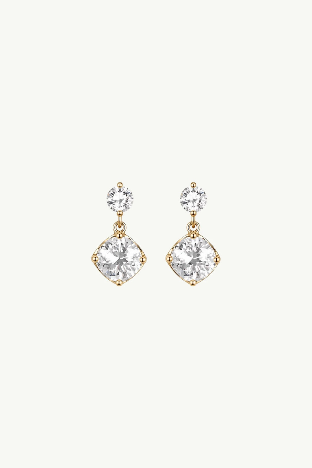Micro Crystal Double Drop Earrings