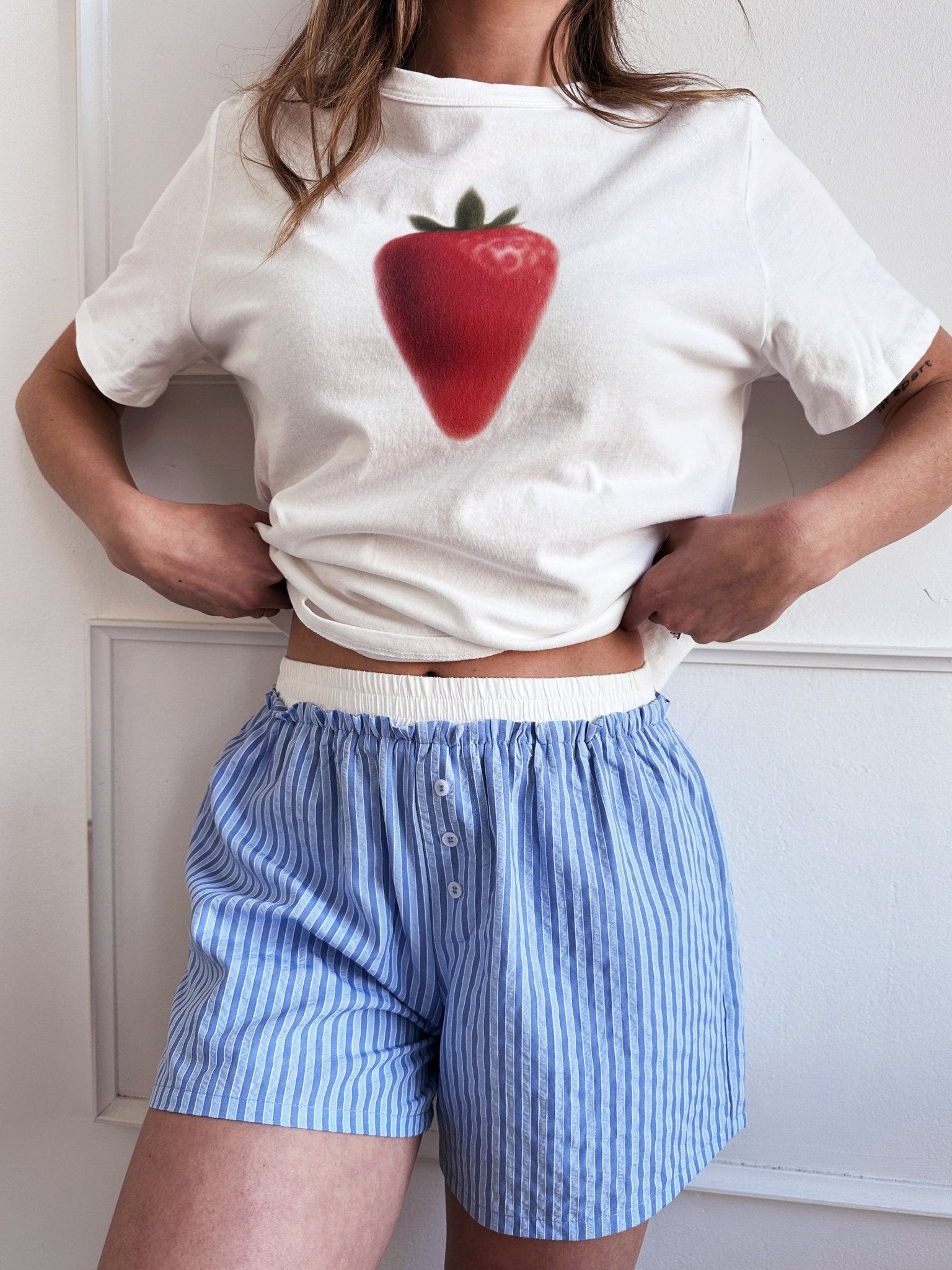 Double Waistband Boxer Shorts - Spring Sweet