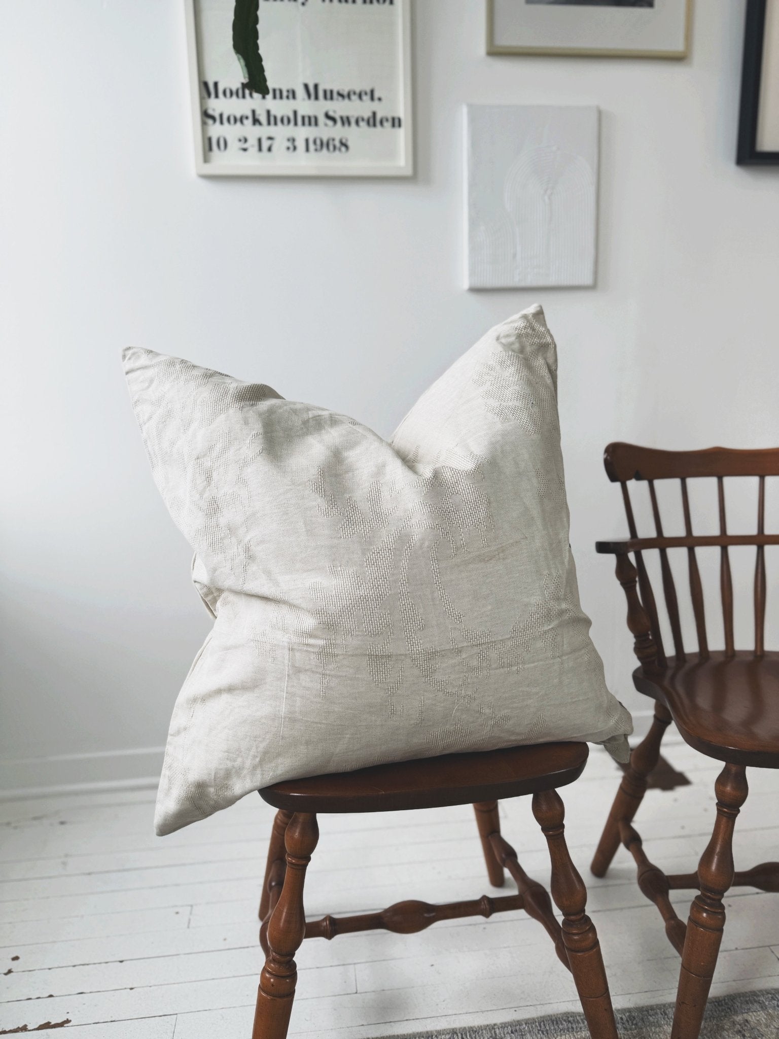 Down Filled Woven Jacquard Pillow - Spring Sweet