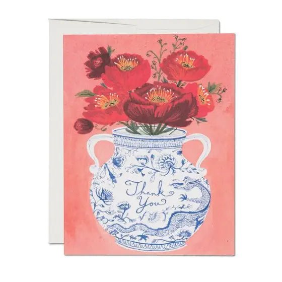 Dragon Vase Card - Spring Sweet