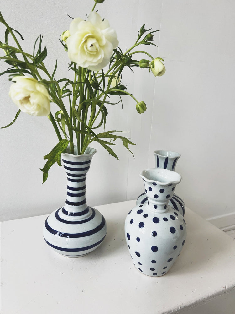 Electic Hand - Painted Stoneware Vase - Spring Sweet