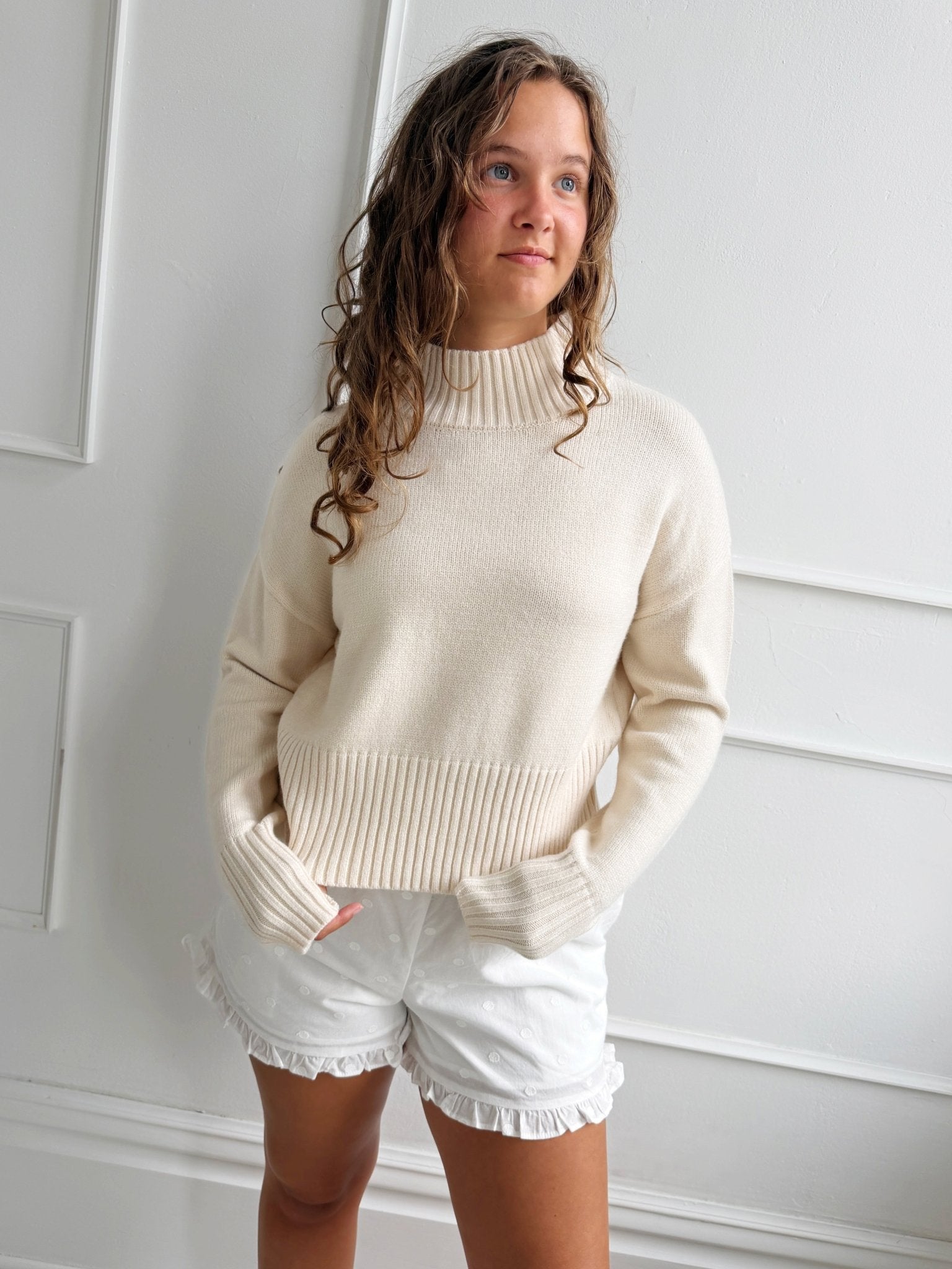 Embroidered Polka Dot Short - Spring Sweet