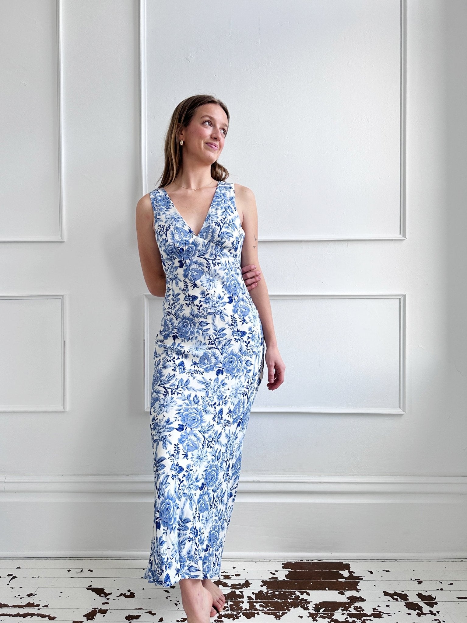 Empire Waist Midi Dress - Spring Sweet