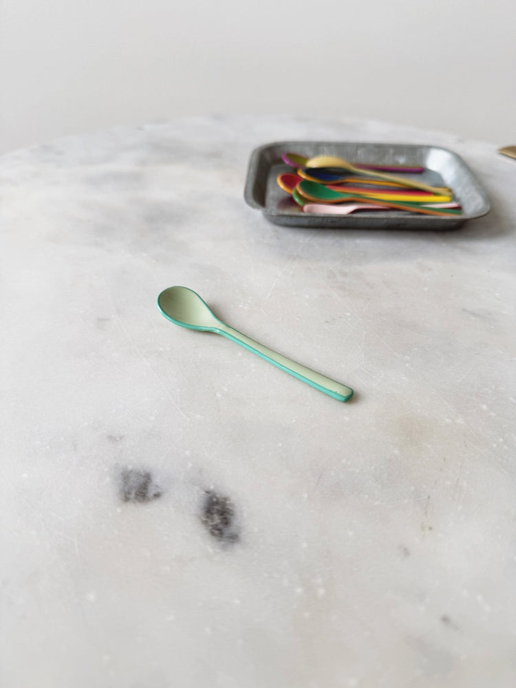 Enameled Salt Spoon - Spring Sweet