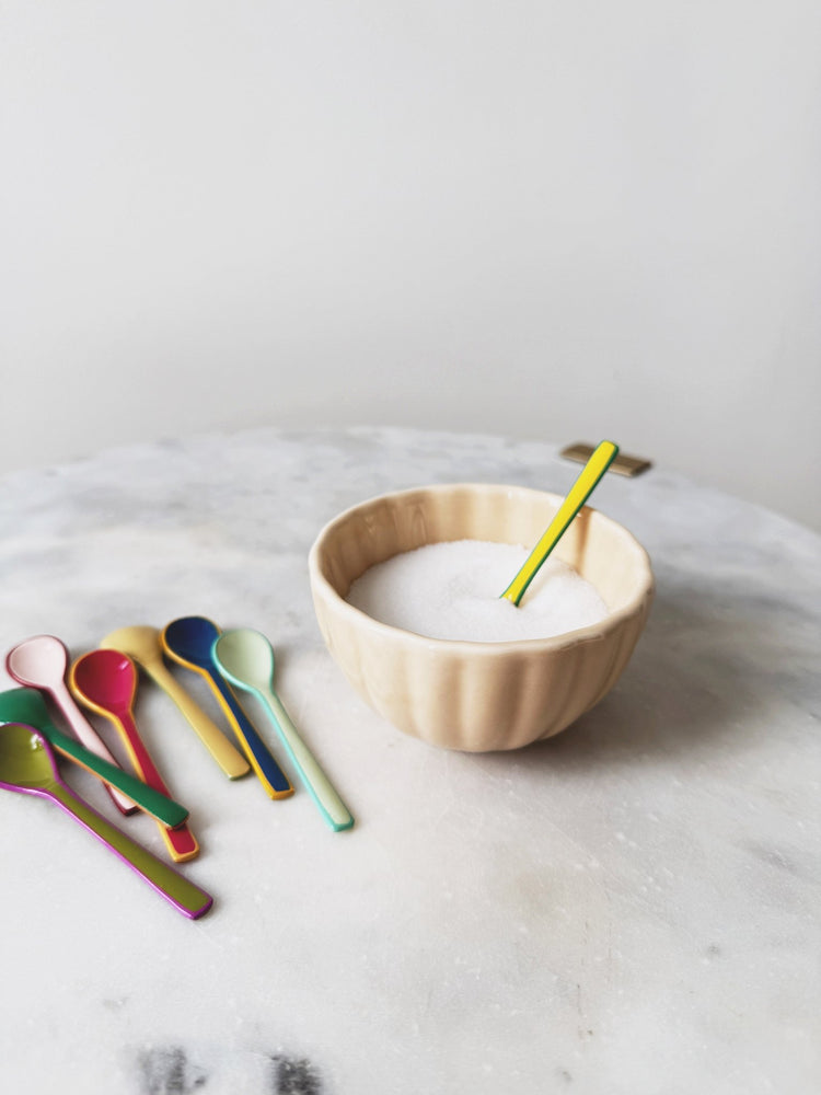 Enameled Salt Spoon - Spring Sweet
