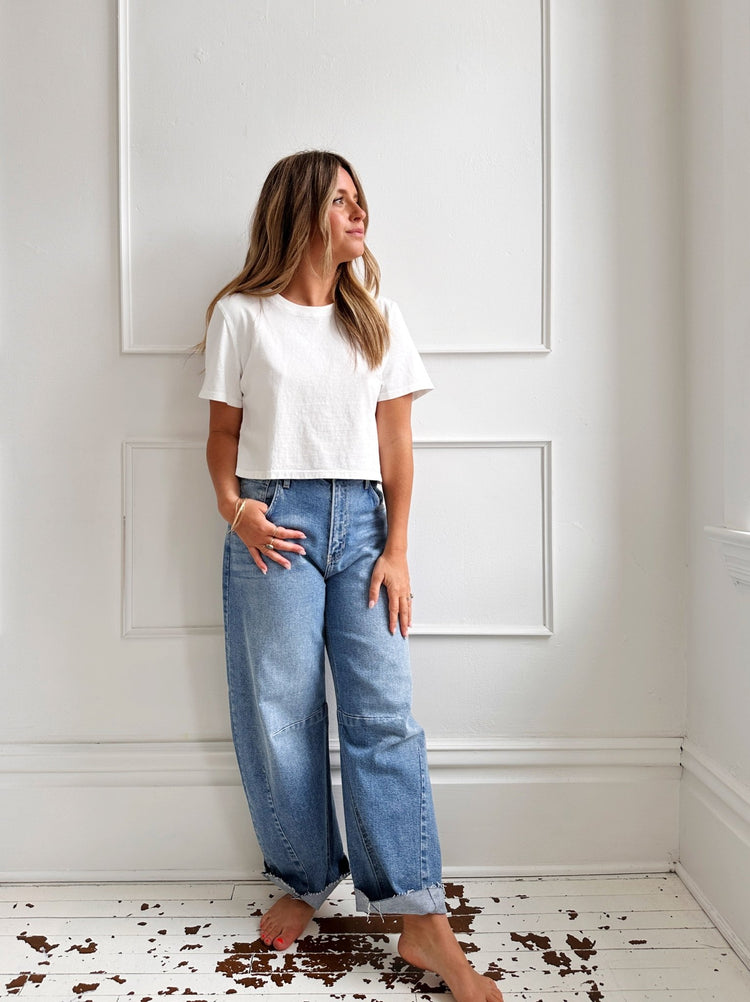 Everyday Cropped Tee - Spring Sweet