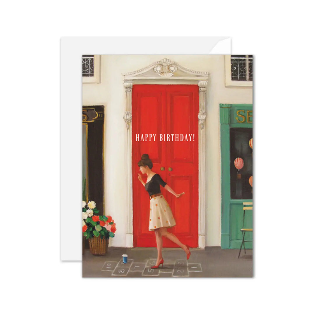 Hopscotch Birthday  Card