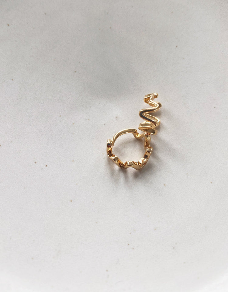 Flo Hoops, Gold Plated - Spring Sweet