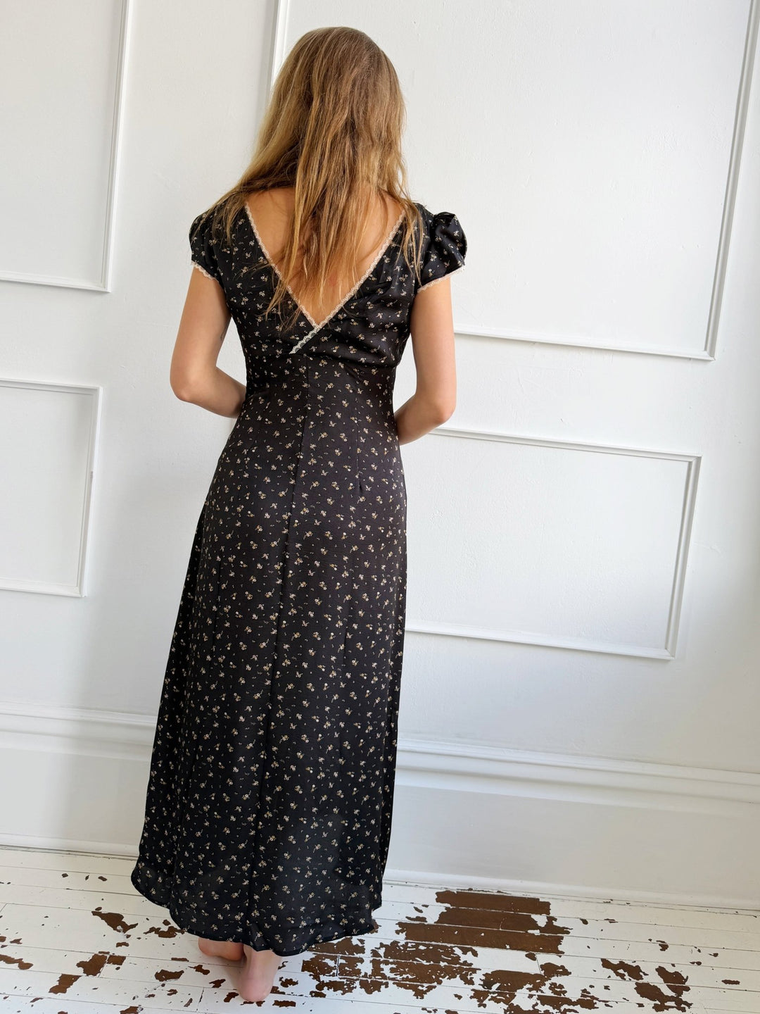 Floral Cap Sleeve Midi Dress - Spring Sweet