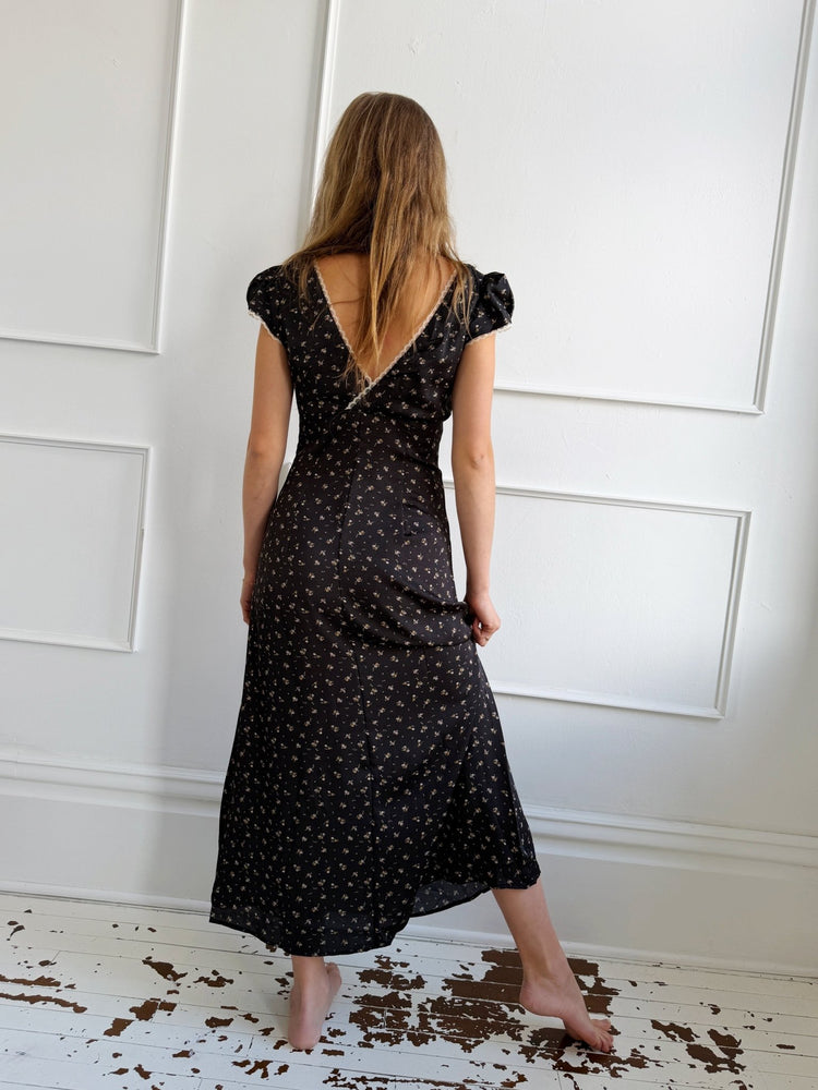 Floral Cap Sleeve Midi Dress - Spring Sweet
