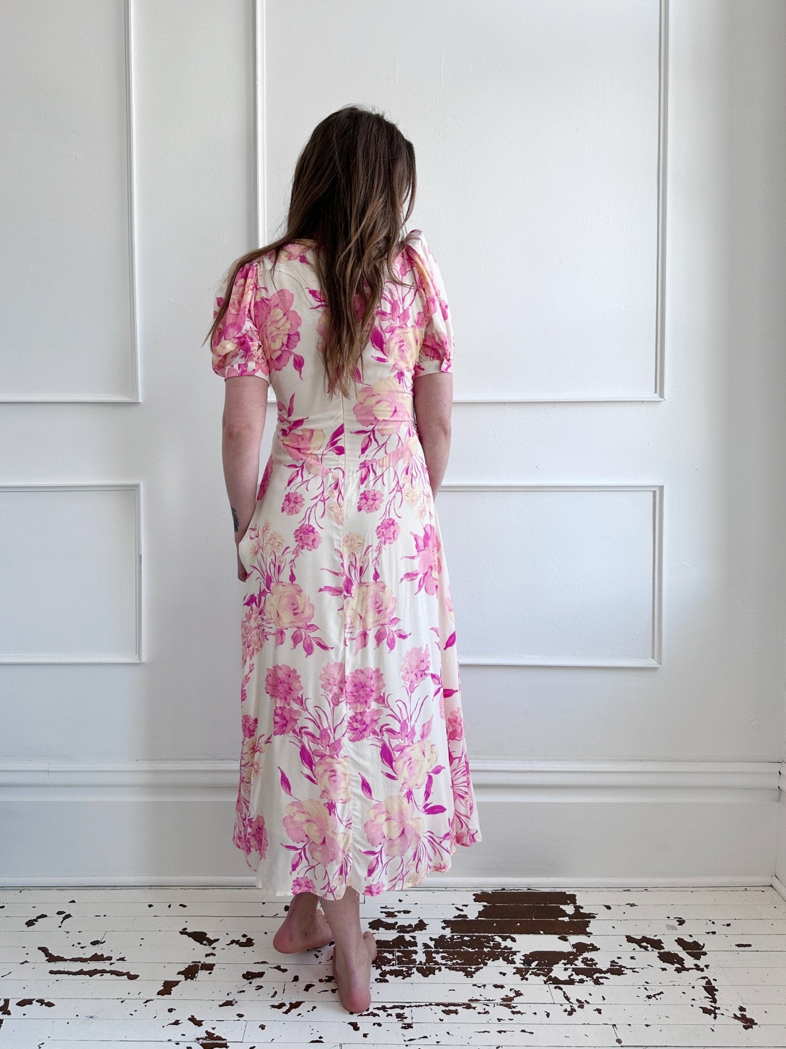 Floral Midi Dress - Spring Sweet