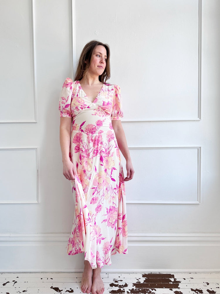Floral Midi Dress - Spring Sweet