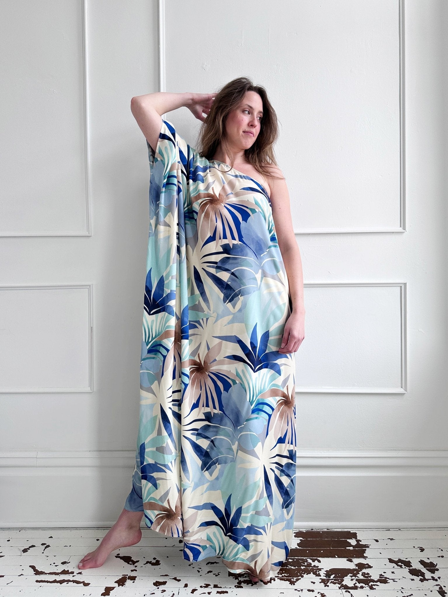 Floral One Shoulder Maxi Dress - Spring Sweet