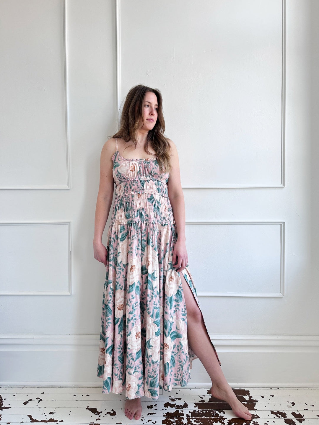 Floral Smocked Maxi Dress - Spring Sweet
