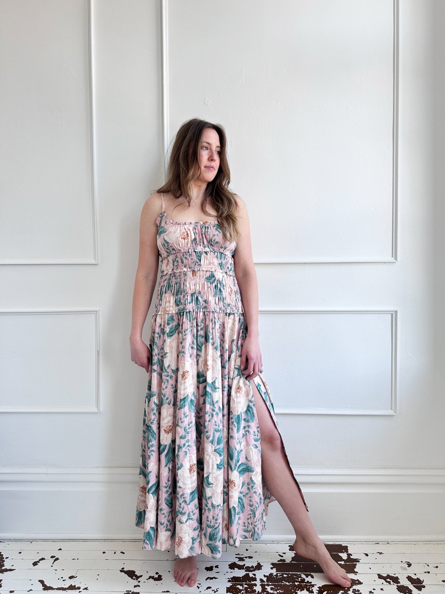 Floral Smocked Maxi Dress - Spring Sweet