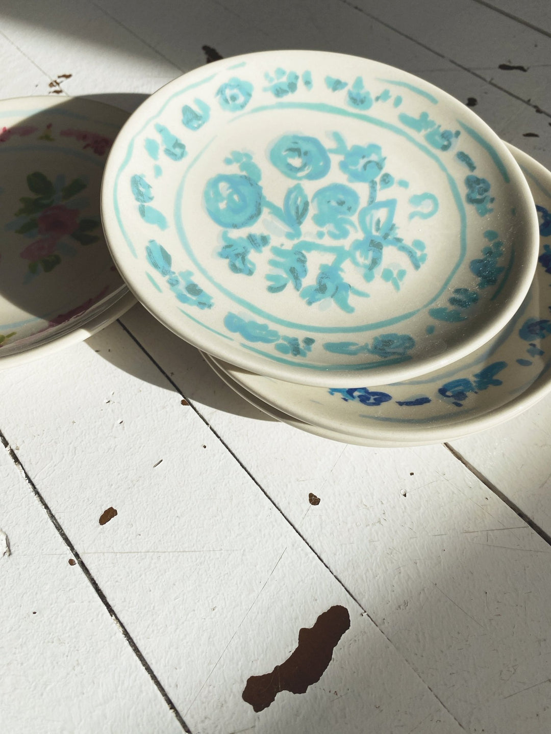 Floral Stoneware Plate - Spring Sweet