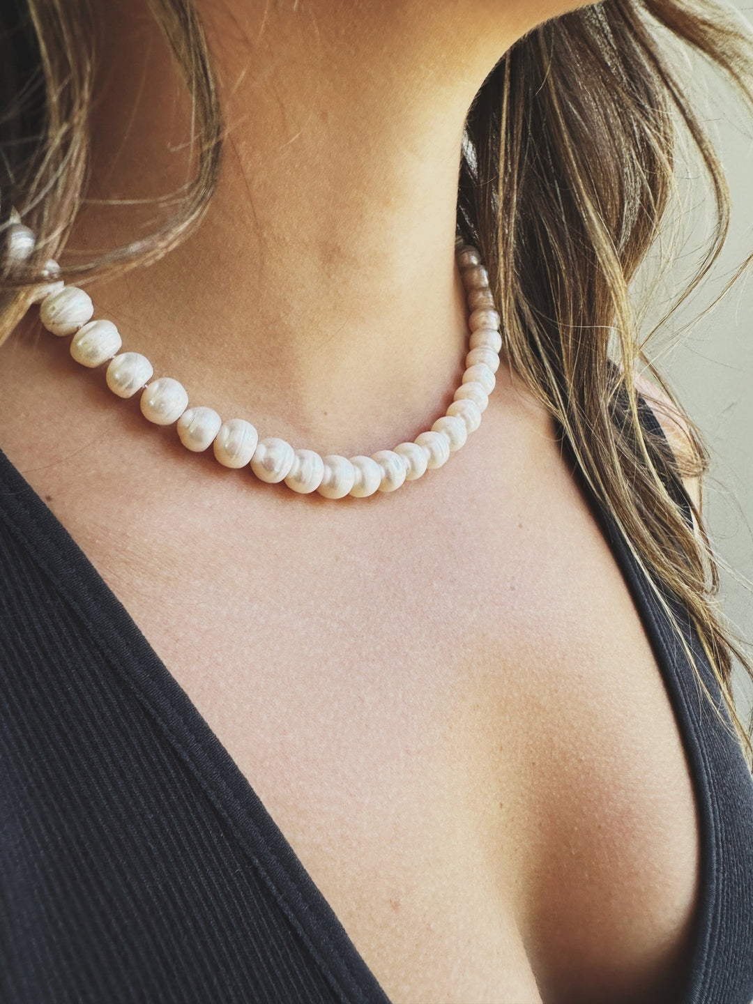 Freshwater Pearl Strand, Gold Plated - Spring Sweet