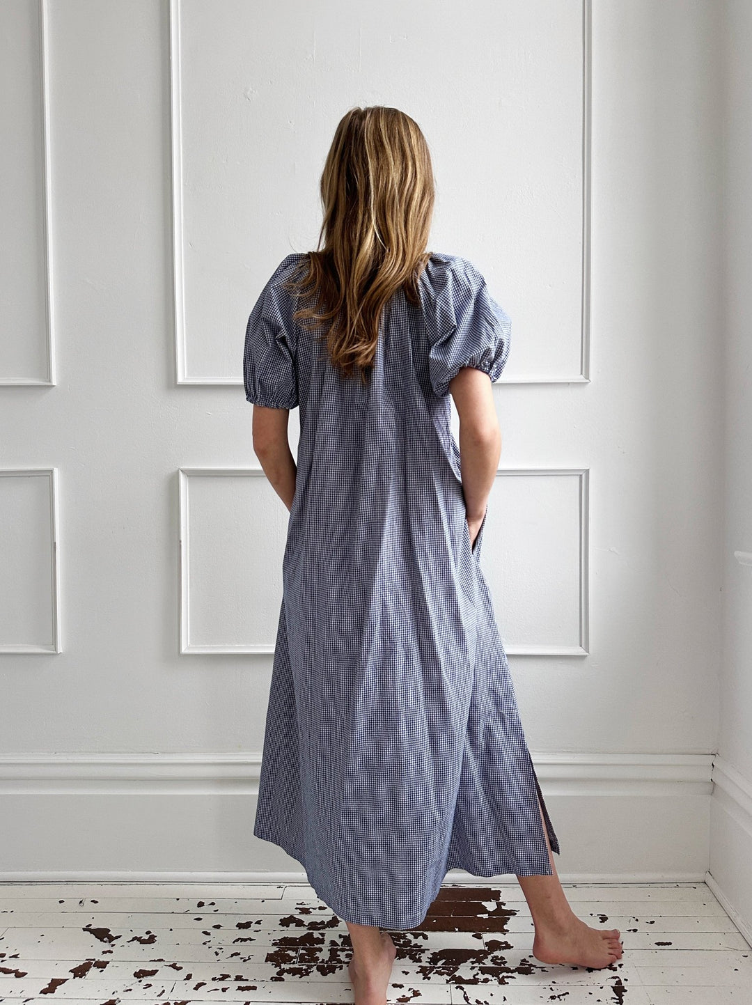 Gingham Button Front Dress - Spring Sweet