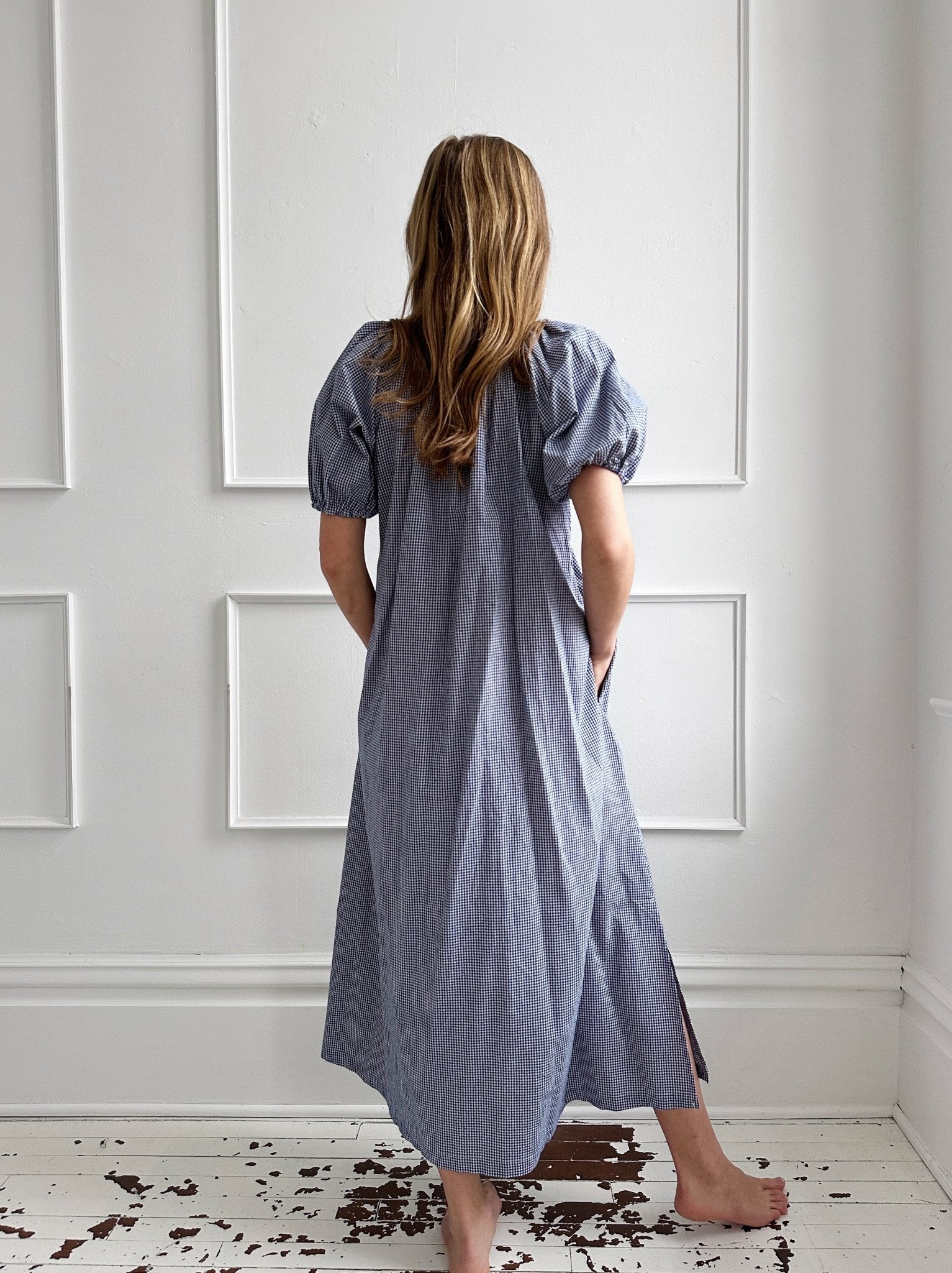 Gingham Button Front Dress - Spring Sweet