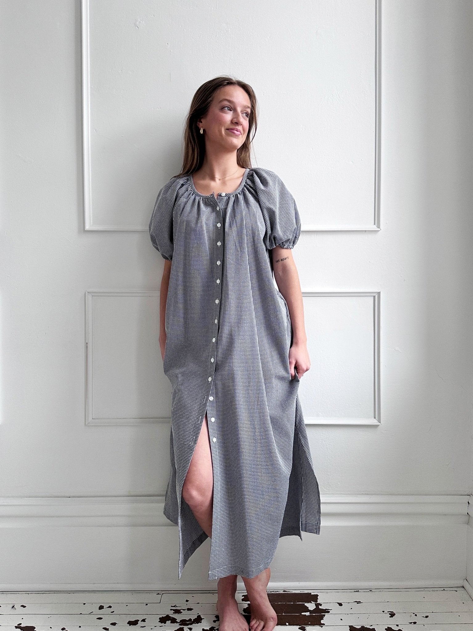 Gingham Puff Sleeve Dress - Spring Sweet