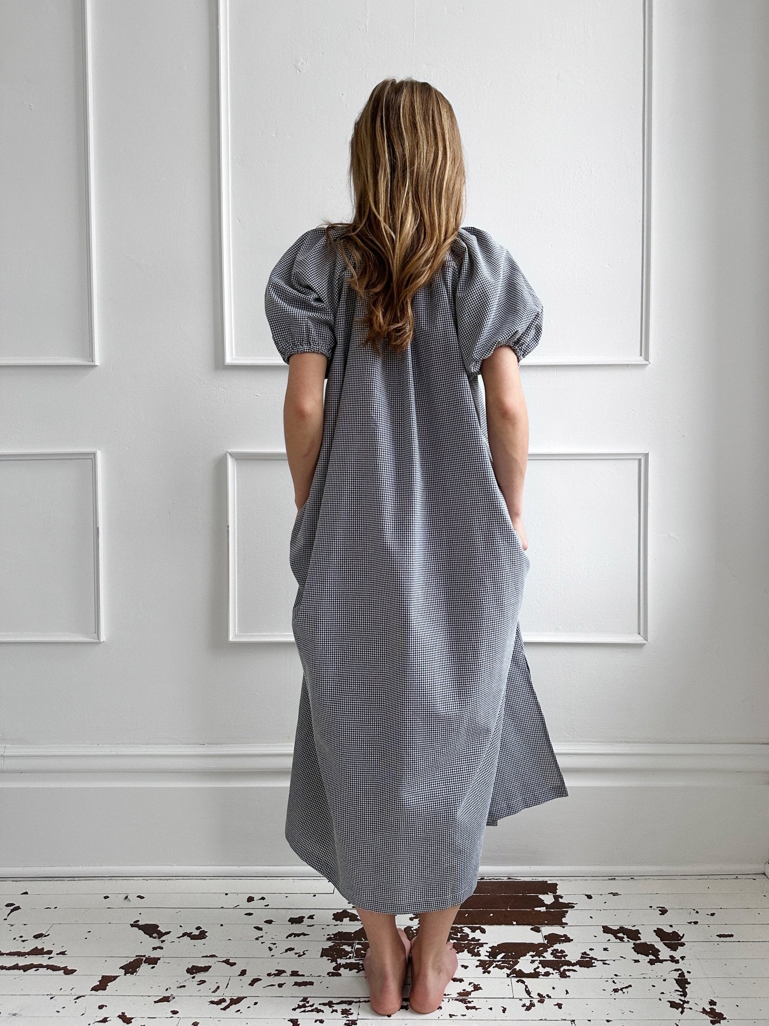 Gingham Puff Sleeve Dress - Spring Sweet