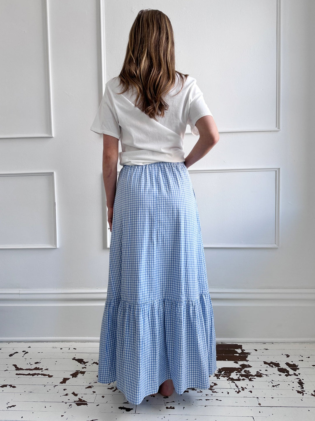 Gingham Tiered Skirt - Spring Sweet