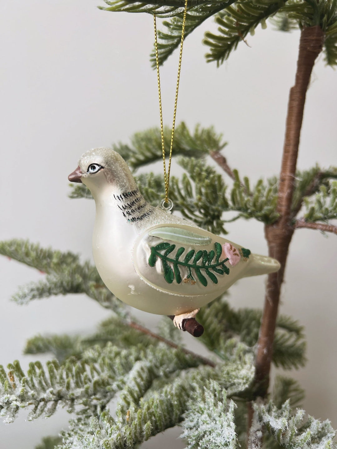 Glass Dove Ornament - Spring Sweet