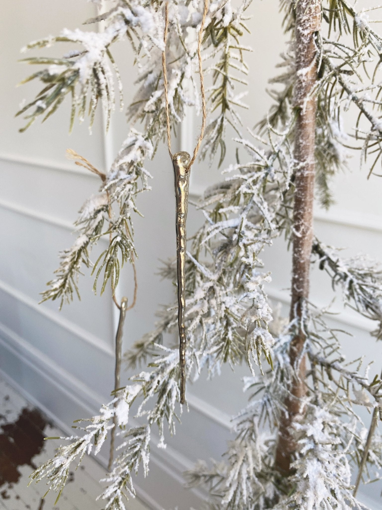 Glass Icicle Ornament, Set of 6 - Spring Sweet