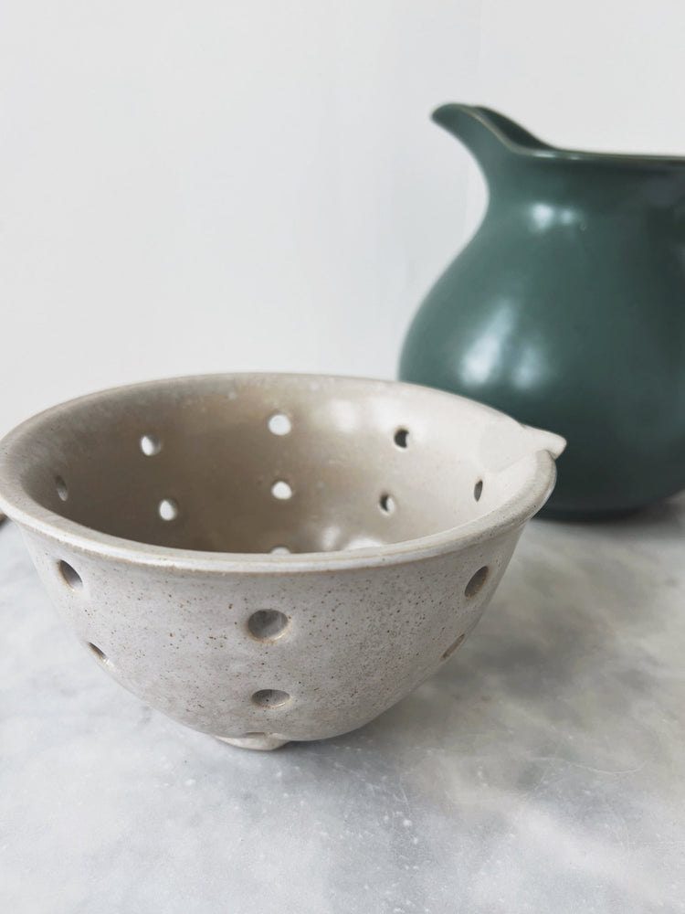Glazed Stoneware Berry Bowl - Spring Sweet