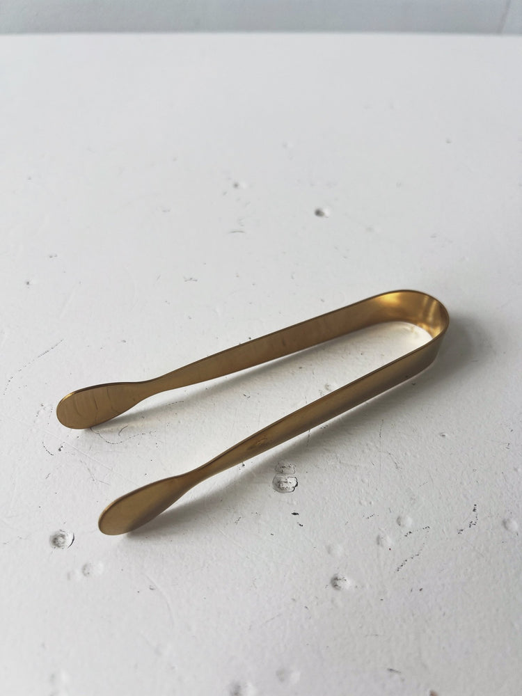 Gold Finish Stainless Steel Tongs - Spring Sweet