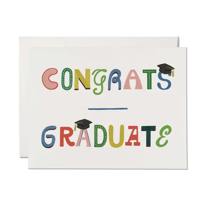 Graduate Typography Card - Spring Sweet