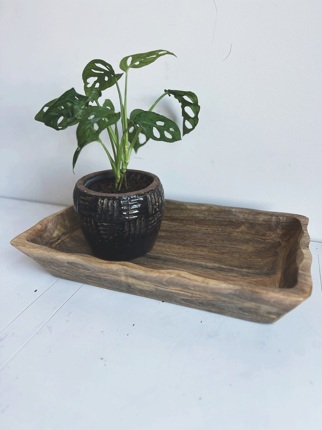 Hand Carved Mango Wood Bowl - Spring Sweet