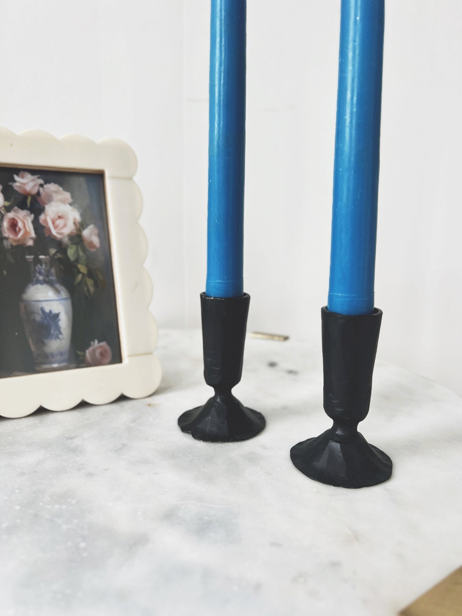 Hand - Forged Cast Iron Taper Holder - Spring Sweet