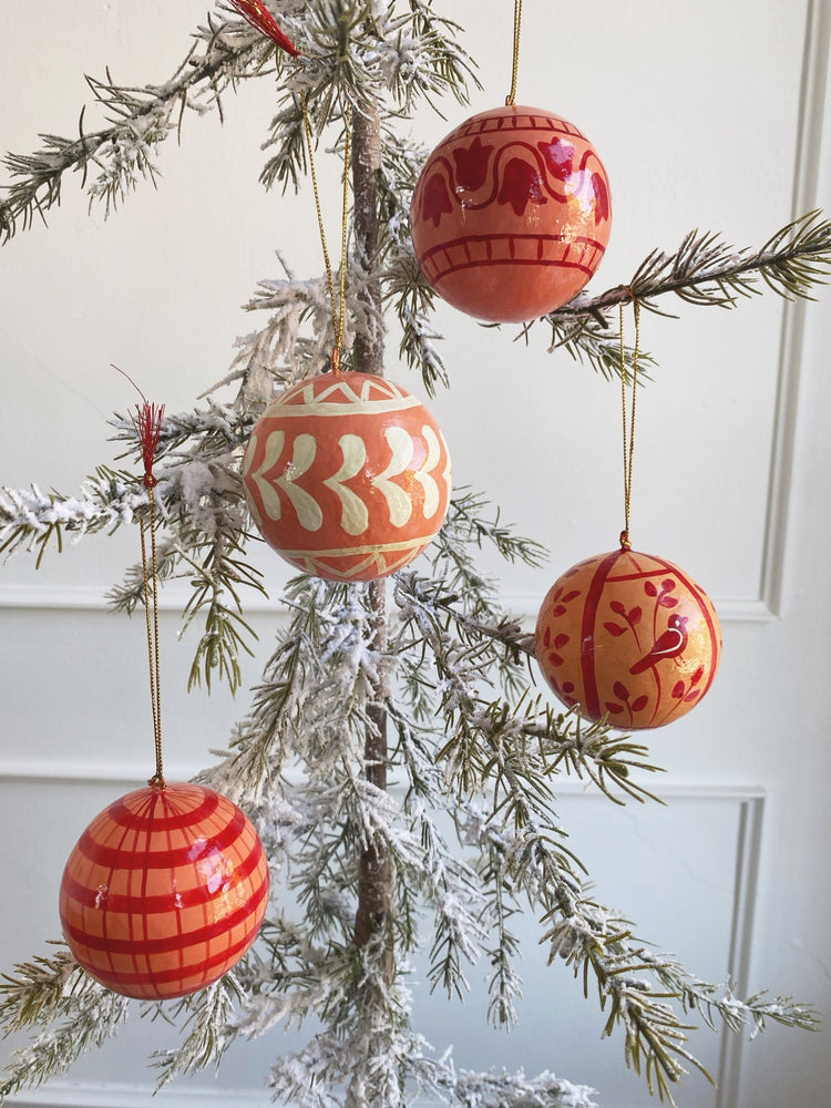 Hand Painted Ball Ornament - Spring Sweet