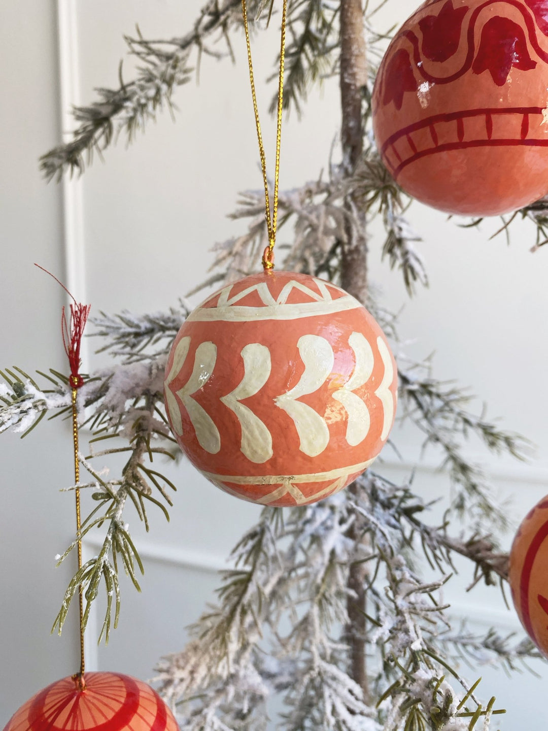 Hand Painted Ball Ornament - Spring Sweet