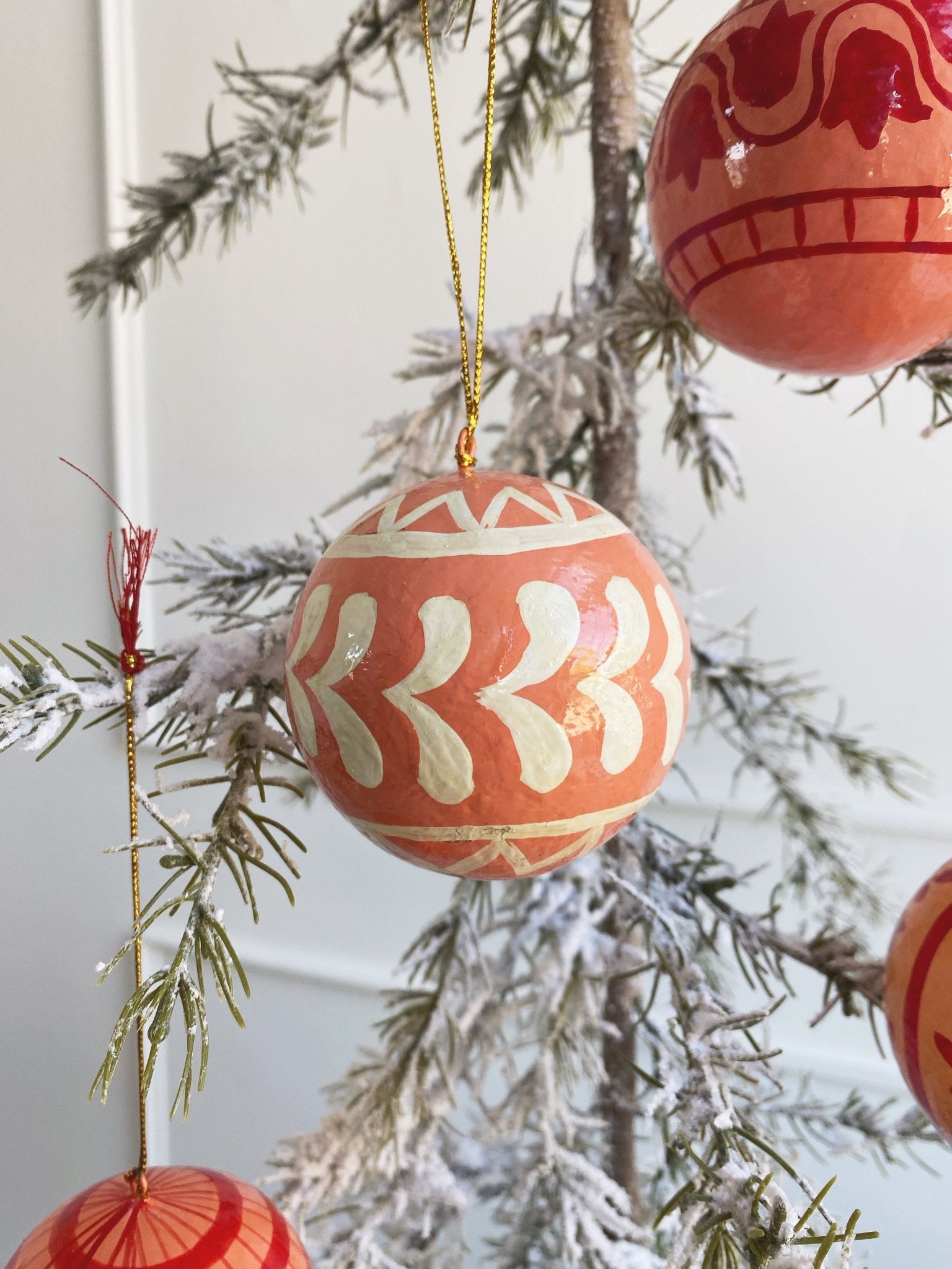 Hand Painted Ball Ornament - Spring Sweet