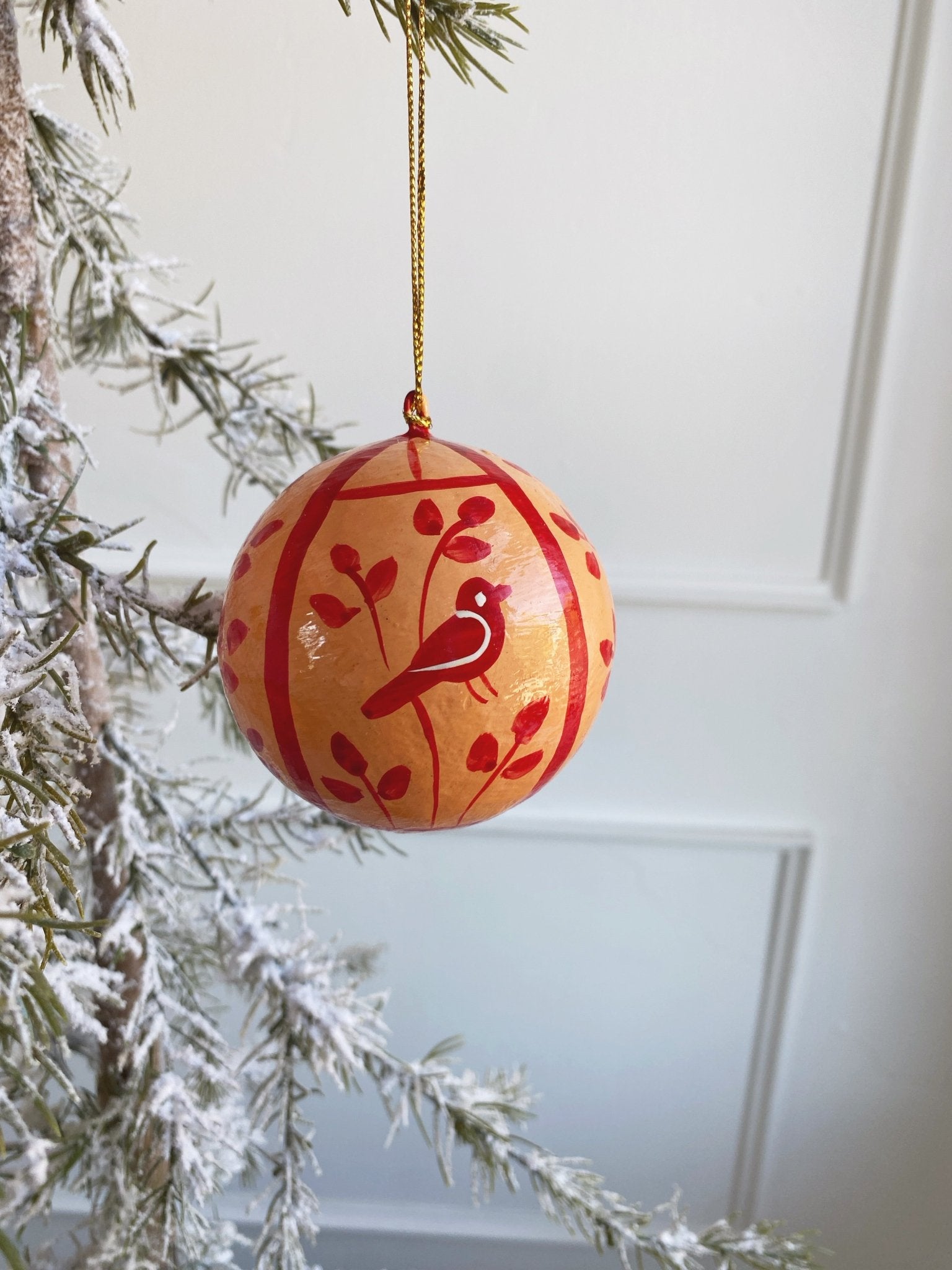 Hand Painted Ball Ornament - Spring Sweet