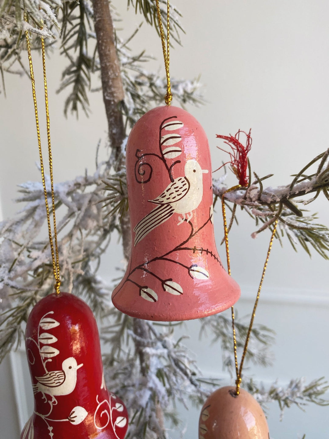 Hand Painted Bell Ornament - Spring Sweet